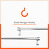Lyra Aluminium Towel Rod / Rack / Hanger for Home (Large - 24 Inches)